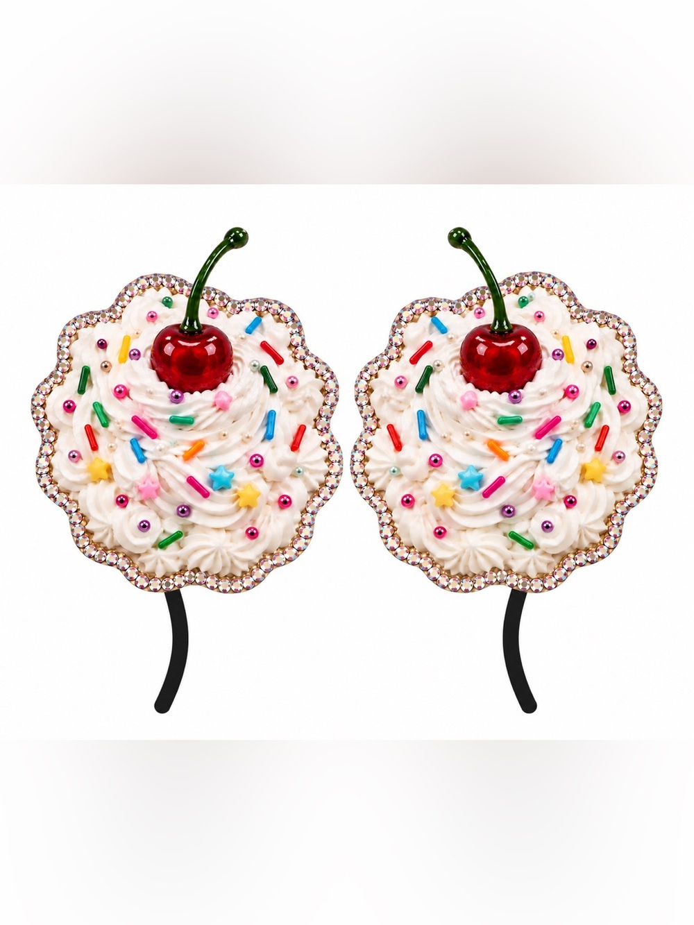 Cherry Sprinkles Frosted Design Pasties Size Extra Large New